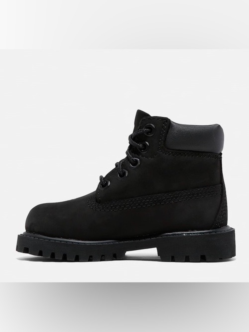 Black Lace-Up Lug Sole Boots - Picture 2 of 16